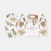 クリスマス ウィンター ブライダルシャワー フェイバーボックス (折り畳みなし)