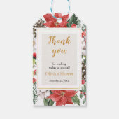 クリスマス ウィンター ブライダル シャワー ギフトタグ (正面)