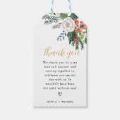 クリスマス ウィンター ブライダル シャワー ギフトタグ (正面)