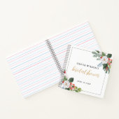 クリスマス ウィンター ブライダル シャワー ゲスト ノートブック (内部)