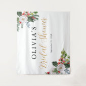 クリスマス ウィンター ブライダル シャワー タペストリー (正面)