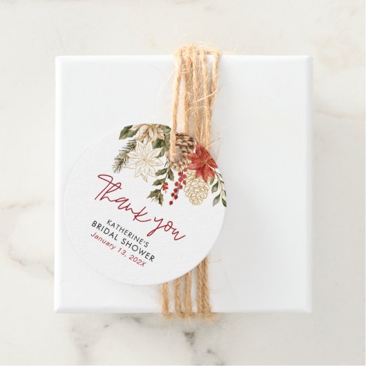 クリスマス ウィンター ブライダル シャワー フェイバータグ (インサイチュ)