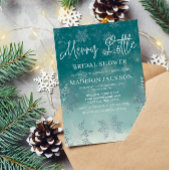 クリスマス ウィンター ブライダル シャワー 招待状