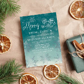 クリスマス ウィンター ブライダル シャワー 招待状