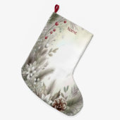 クリスマス ウィンター ホリデー ストッキング (正面 (吊り時))