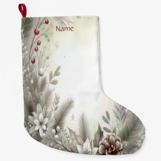クリスマス ウィンター ホリデー ストッキング (正面)