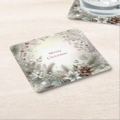 クリスマス ウィンター ホリデー 紙コースター (アングル)