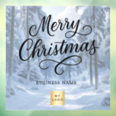 クリスマス ウィンター ワンダーランド ビジネス ロゴ ウィンドウサイン (シート3)