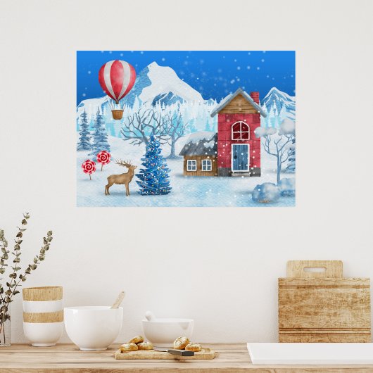 クリスマス・ウィンター・ワンダーランド ポスター (キッチン)