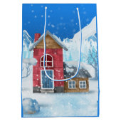 クリスマス・ウィンター・ワンダーランド ミディアムペーパーバッグ (裏面)