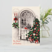 クリスマス ウィンドウ パーティー 招待状 (スタンド正面)
