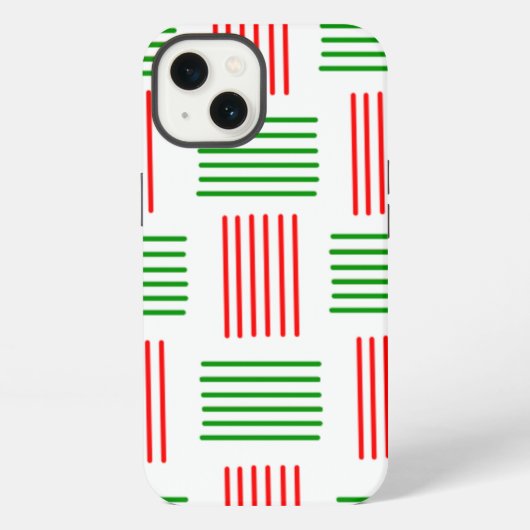 クリスマス・ウィーブ iPhoneケース (裏面)