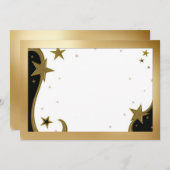 クリスマス・ウェディング・アニバーサリー ゴールドスターズ フォト シーズンカード (正面/裏面)