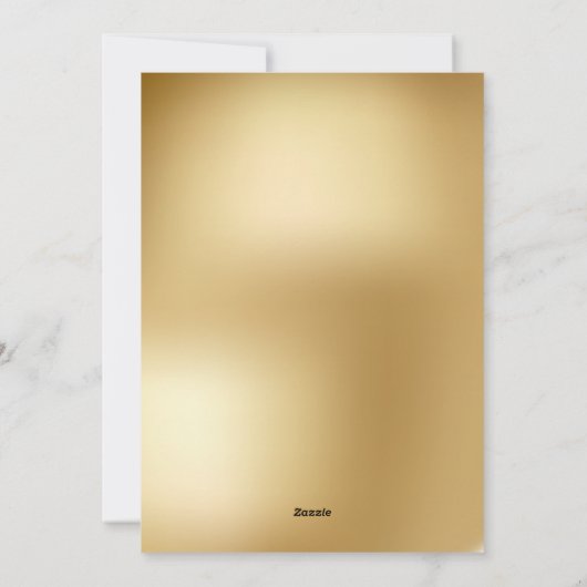 クリスマス・ウェディング・アニバーサリー ゴールドスターズ フォト シーズンカード (裏面)