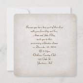 クリスマス ウェディング アニバーサリー ディナー パーティー 招待状 (裏面)