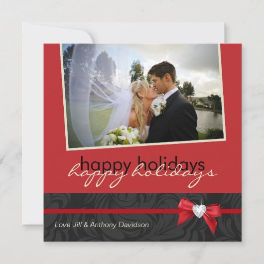 クリスマス&ウェディング サンキュー フォトカード サンキューカード (正面)