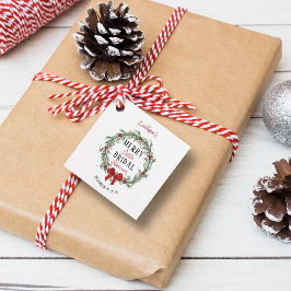 クリスマス ウェディング シャワー フェイバータグ