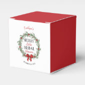クリスマス ウェディング シャワー ブライズ フェイバーボックス (正面サイド)