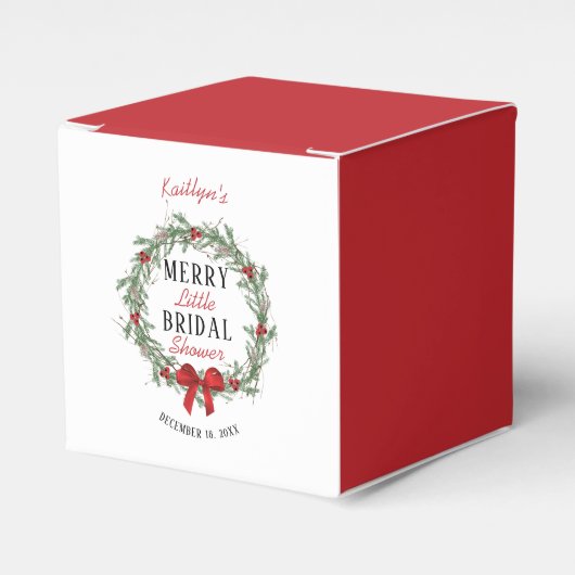 クリスマス ウェディング シャワー ブライズ フェイバーボックス (正面サイド)