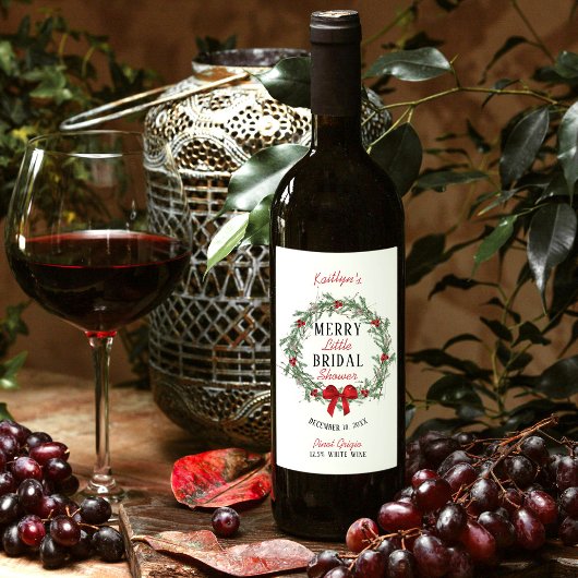 クリスマス ウェディング シャワー ブライズ ワインラベル