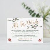 クリスマス ウェディング ディテール カード 祭りの休暇 (スタンド正面)