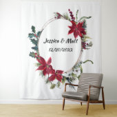 クリスマス ウェディング フォトブース 背景 タペストリー (インサイチュ)
