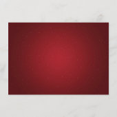 クリスマス ウェディング レセプション ゴールド レッド エンクロージャーカード (裏面)