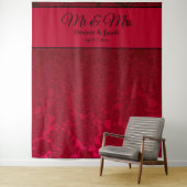 クリスマス ウェディング 冬の背景 タペストリー (インサイチュ)