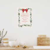 クリスマス ウェルカム ブライズシャワー ポスター (キッチン)