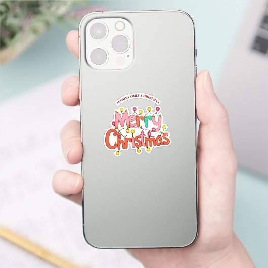 クリスマス ウォーターボトル シール (スマートフォン)