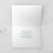 クリスマス・ウォーター・カラー・ミュージック・ノートのコーラス・ディレクター カード (内部)