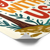 クリスマス・ウォール・アートを持つ神 ポスター (角)