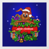 クリスマス・ウサギ ウィンドウサイン (シート)