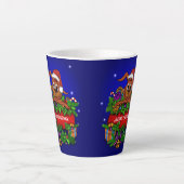 クリスマス・ウサギ カフェラテマグ (正面)