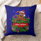 クリスマス・ウサギ クッション (ブランケット)