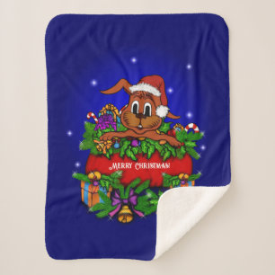 クリスマス・ウサギ シェルパブランケット