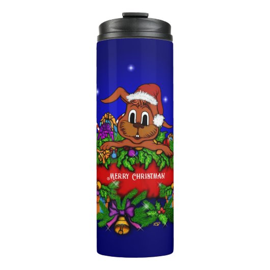 クリスマス・ウサギ タンブラー (正面)