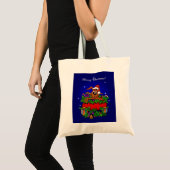 クリスマス・ウサギ トートバッグ (正面(商品))