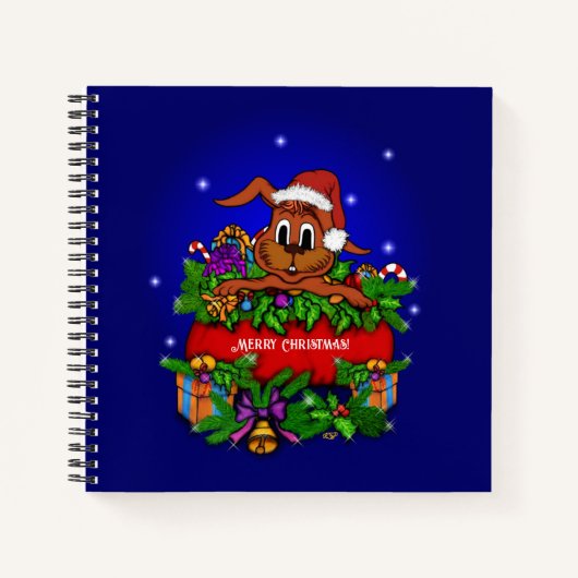クリスマス・ウサギ ノートブック (正面)