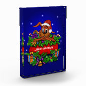 クリスマス・ウサギ フォトブロック (左)