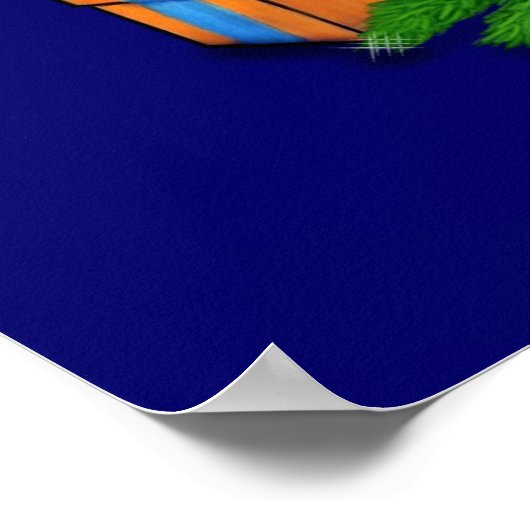 クリスマス・ウサギ ポスター (角)