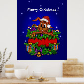 クリスマス・ウサギ ポスター (キッチン)