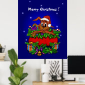 クリスマス・ウサギ ポスター (ホームオフィス)