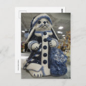 クリスマス・ウサギ ポストカード (正面/裏面)