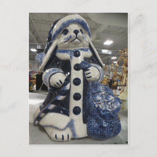 クリスマス・ウサギ ポストカード (正面)