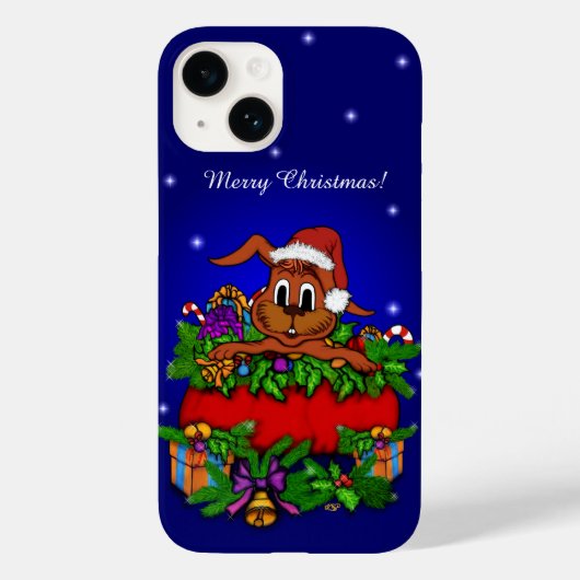 クリスマス・ウサギ Case-Mate iPhoneケース (裏面)