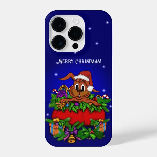 クリスマス・ウサギ iPhoneケース (裏面)