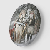 クリスマス・ウーズ・ウォール・クロック ラージ壁時計 (傾斜)