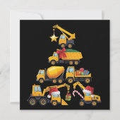 クリスマス エクスカベーター 建設用トラック ツリー (正面)