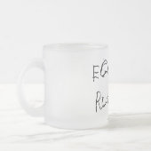 クリスマス"エッグノッグ"は-曇らされたガラスのマグを支配します フロストグラスマグカップ (左)